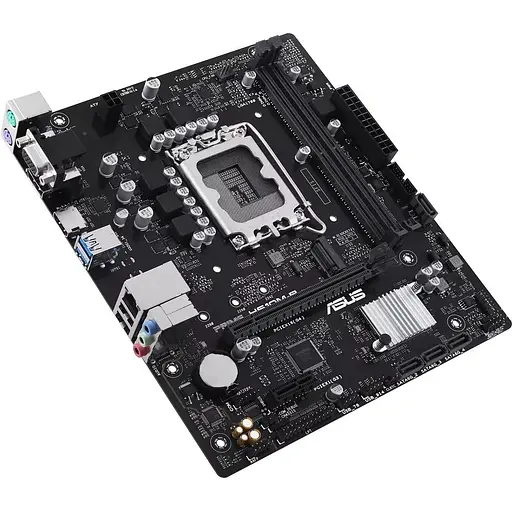 Материнская плата Asus Prime LGA1700, H610M-R-SI, H610, 2xDDR5, Int.Video (CPU), 4xSATA3, 1xM.2, 1xPCI-E 4.0x16, 1xPCI-E 3.0x1, ALC897, RTL 3xUSB3.2/4xUSB2.0, VGA/HDMI/DP, MicroATX - фото 5