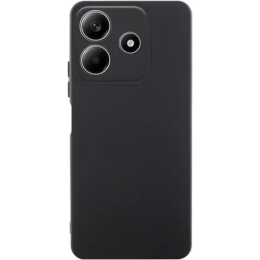 Чехол TPU Getman Liquid Silk Full Camera для Xiaomi Redmi Note 14 5G Черный / Black