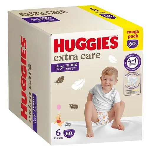 Уцінка. Підгузки-трусики Huggies Extra Care Pants Box 6 (15-25 кг) 60 шт.   - фото 3