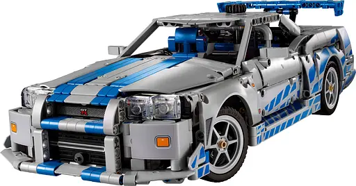 Конструктор LEGO Technic Двойной форсаж Автомобиль Nissan Skyline GT-R (R34) 1410 деталей (42210) - фото 5