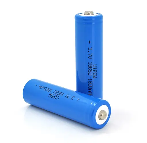 Аккумулятор 18650 Li-Ion Vipow ICR-18650 TipTop 3.7V 1800mAh - фото 2