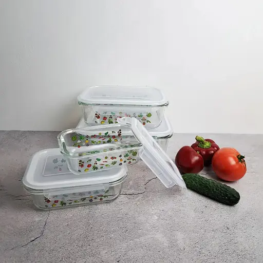 Пищевый контейнер Vittora стеклянный с пластиковой крышкой 1.04 л (127045) - фото 6