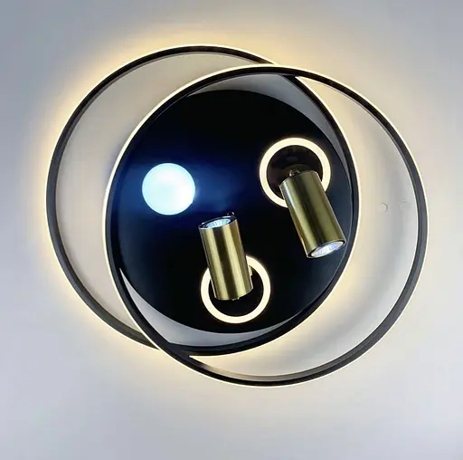 Стельовий світильник із золотистими спотами | Арт. G 568/2+LED | Line F - фото 6