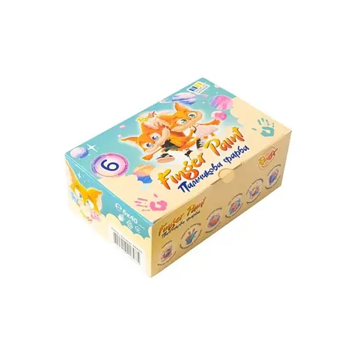 Набор пальчиковых красок Rudix 840602, 6 цветов по 40 мл - фото 1