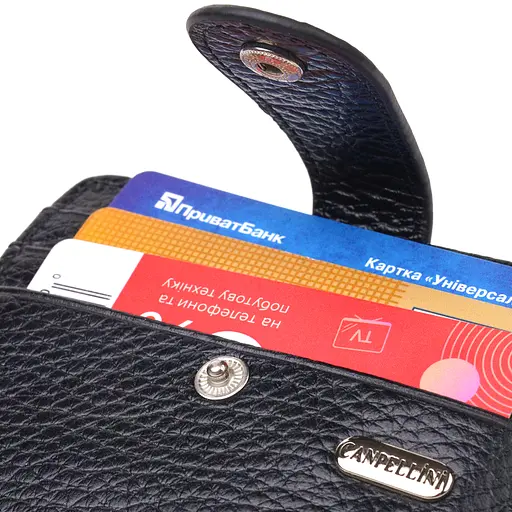 Кожаный кошелек Canpellini 10.6х9х1 см acs0025193 - фото 3