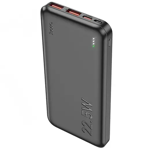 Зовнішній акумулятор Power Bank Hoco J101 10000 mAh 22.5W чорний - фото 2