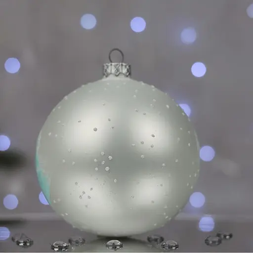 Ялинкова прикраса Санта Шоп На зустріч Новому року скло (4820001112740) - фото 4