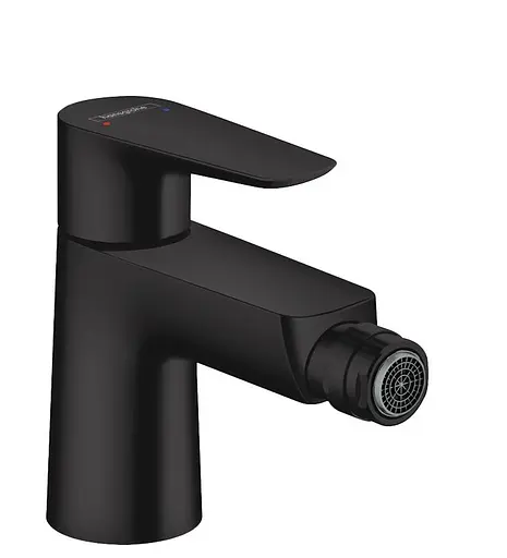 Змішувач Hansgrohe Talis E для біде Matt Black із зливним гарнітуром 71720670 Чорний матовий - фото 1
