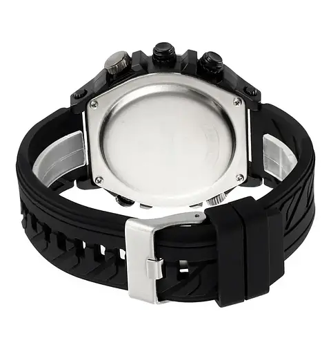 Часы мужские наручные спортивные Skmei 2202 (Черный силиконовый ремешок) - фото 4