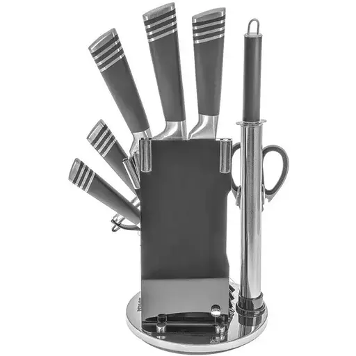 Набор ножей с подставкой 9 предметов Black (NS26SETKN) - фото 7