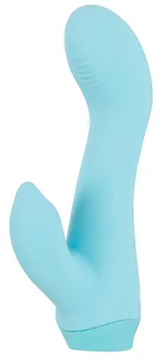 Вібратор-кролик Cuties Mini 13.7 см блакитний - фото 3