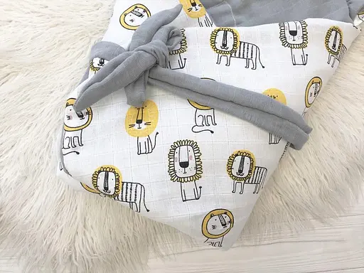 Мусліновий плед-конверт Moontime "Тигрики" - фото 2