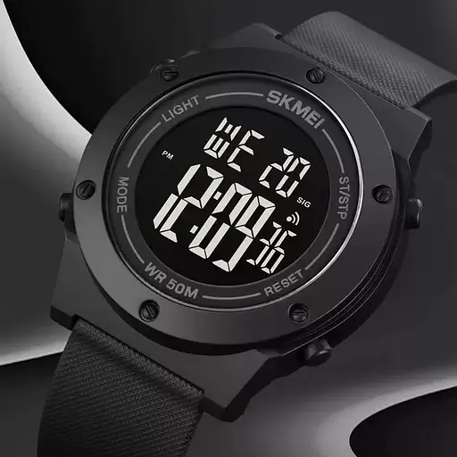 Мужские спортивные часы Skmei 1772 Черный с черным - фото 4