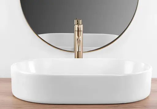 Умивальник Rea Nadia 60 white matt накладний REA-U9657, Білий матовий - фото 4