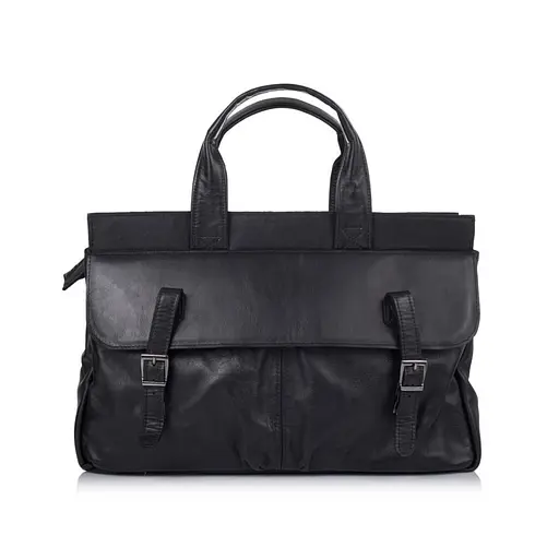 Чоловіча шкіряна сумка TARWA 27х41х9 см sum0026104 - фото 2