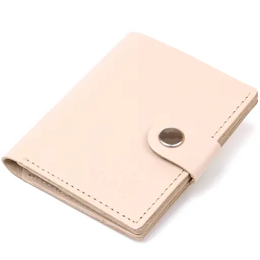 Классическое кожаное портмоне Shvigel 9х10х1 см acs0029707 - фото 1