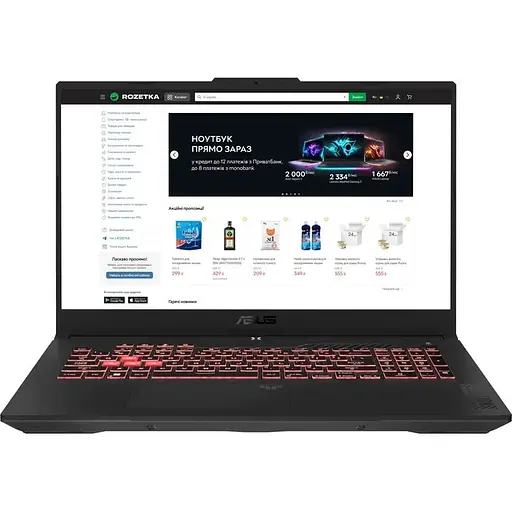 Ноутбук Asus Tuf Gaming A17 Ryzen R7 7735HS RTX 4060 32/1000 GB