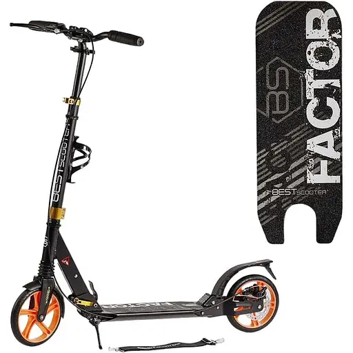Самокат Best Scooter 80-105х46.5х13.6 см Чорний 000255897