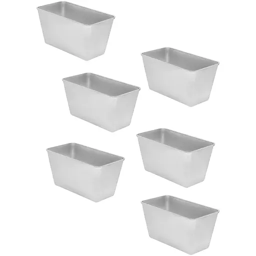 Форма хлібна для випічки стандартного хліба у вигляді цеглинки Л7 алюміній (22х11х11.5 см) 6, Полімет Сірий 86433 - фото 1