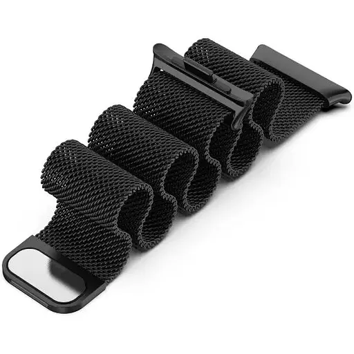 Ремінець DK CDK для Xiaomi Mi Smart Band 9 Pro Metal Milanese Loop Magnetic (017123) (black) - фото 3
