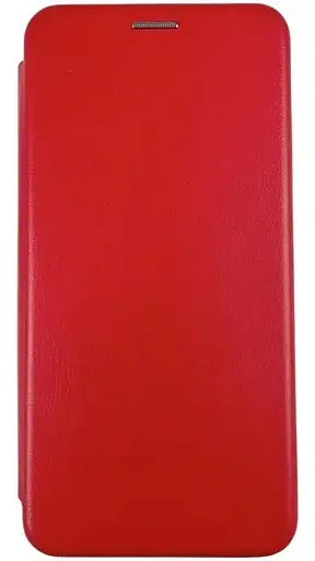 Чехол книжка Xiaomi Redmi Note 9 эко-кожа Premium Case для смартфона Красный - фото 1