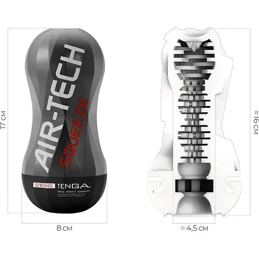 Мастурбатор Tenga Air-Tech Squeeze Strong (SO3373) [149520] - фото 4