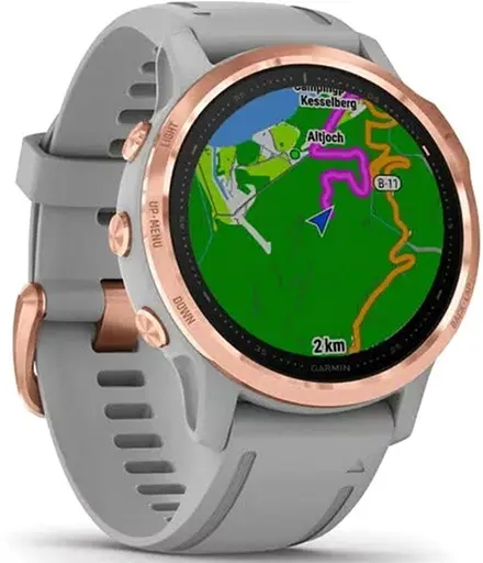 Смарт-часы Garmin Fenix 6S Rose Gold-tone with Powder Grey Band (010-02159-21/20) - фото 5