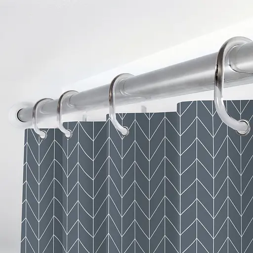 Штора для ванної кімнати Fabrika Geo з кільцями 12 шт 180x180 PEVA - фото 4