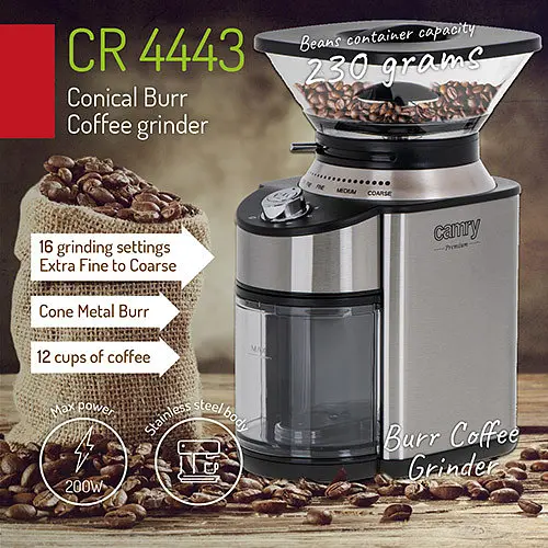 Кофемолка Camry CR 4443 200 Вт - фото 5