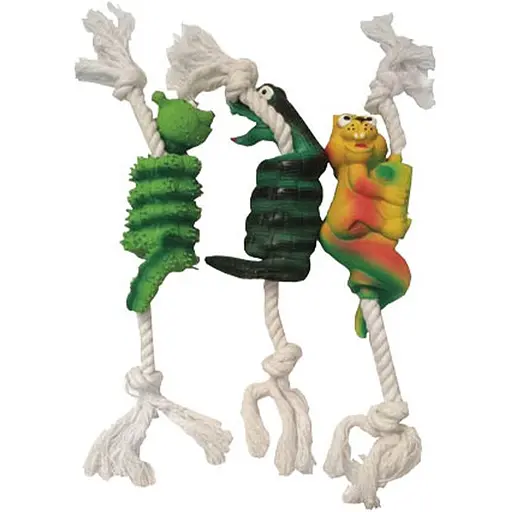 Іграшка для собак Tatrapet Toys Fun латексні фігурки з мотузкою 38 см 