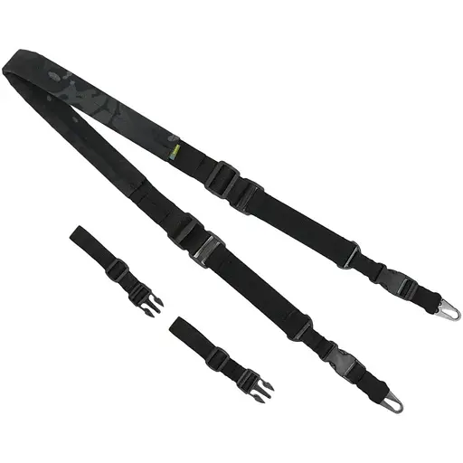 Ремінь Kiborg 2-точковий для АК РПК Black Multicam (1000-k8025) - фото 3