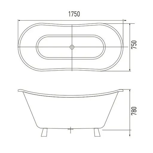 Ванна акриловая Volle 12-22-314 - фото 3