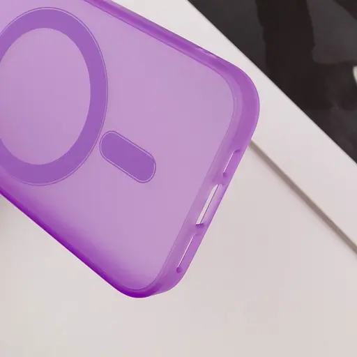 Чехол Epik TPU+PC Lily with MagSafe для Apple iPhone 13 Pro Max 6.7 Purple - фото 8