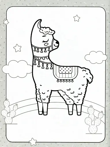 Розмальовка для найменших. Світ поні, лам та єдинорогів - фото 4