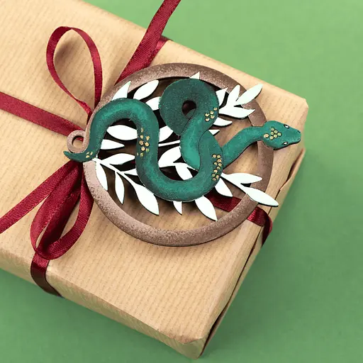 Заготовка Rosa Talent Змія на гілці ХДФ 7.5х9.5 см 4 шт - фото 2