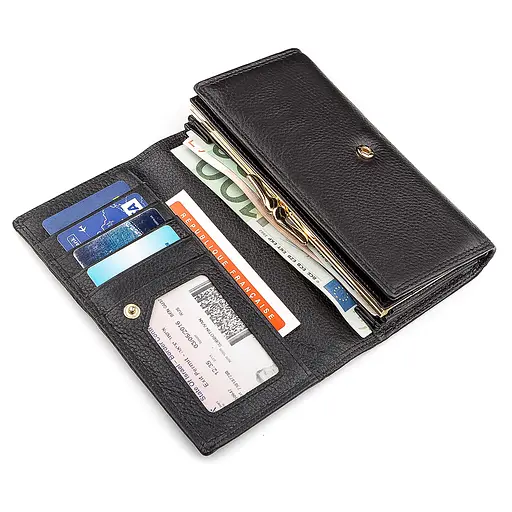 Кожаный женский кошелек (S9001B) Boston 17.5х10х3.5 см acs0015656 - фото 3