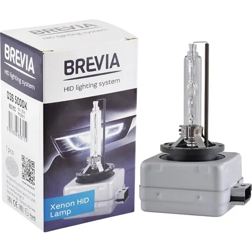 Ксенонова лампа Brevia D3S 5000K, 42V, 35W PK32d-3, 1шт - фото 1