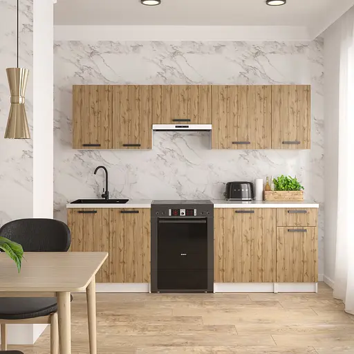 Кухня модульная MebelStar Nika 2,4 м Дуб тахо (MBS-1466)