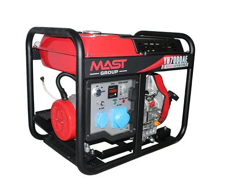 Дизельний генератор MAST GROUP + газова плитка Orcamp CK-505 + електричний обігрівач Gardyer HE2000 та лійка (KYH7000AE) - фото 4