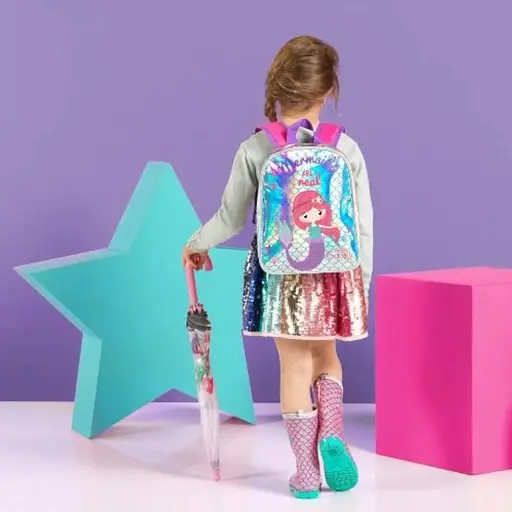 Дитячий рюкзак Perletti Kids Mermaid блакитний (P14120) - фото 3