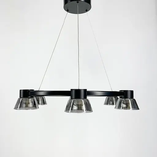 Підвісна люстра у формі кільця із серії Hildfrid Line.F Діаметр 80см - фото 8