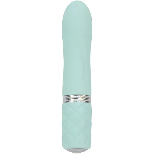 Розкішний вібратор Pillow Talk - Flirty Teal з кристалом Сваровські - фото 2