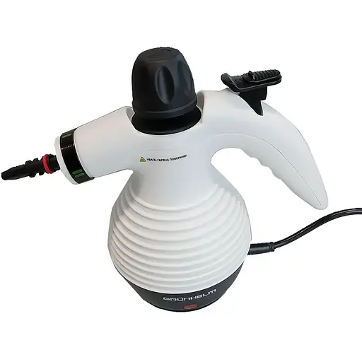 Пароочиститель ручной Grunhelm GSTC350 бойлер 350 мл 10 аксессуаров (142744)