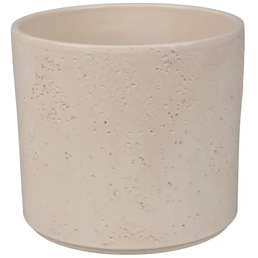 Вазон керамічний Spang Pillar Lava 21.6x18 см кремовий (1032797) - фото 1