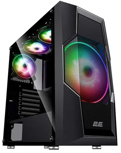 Корпус 2E Gaming Turbo Black (2E-G2057B) Без БП - фото 1