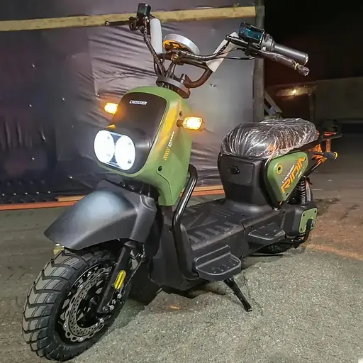 Електроскутер Двомісний Crosser CR4 (1200W, 72V/24Ah) Зелений - фото 7