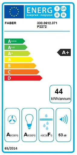 Вытяжка Faber наклонная 80 см 1169 м3ч Daisy + Wh A80 белая - фото 3
