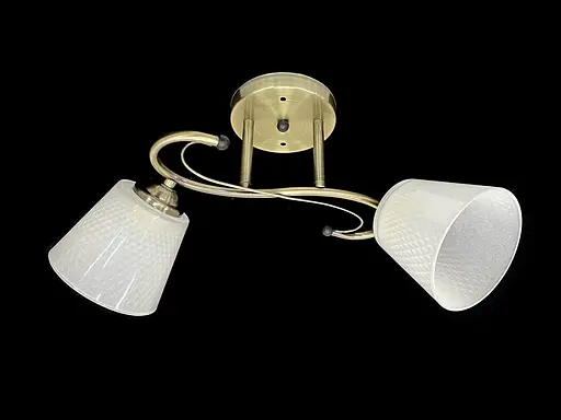 Люстра стельова на 2 плафони 7051C/2 Бронза