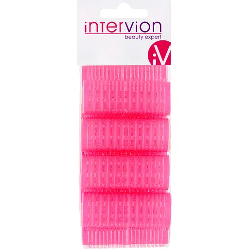 Бигуди для волос с липучкой Inter-Vion розовый 9 шт. (499599) - фото 1