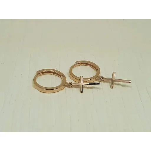 Золоті сережки Dear Хрестики. 3441.1 - фото 3